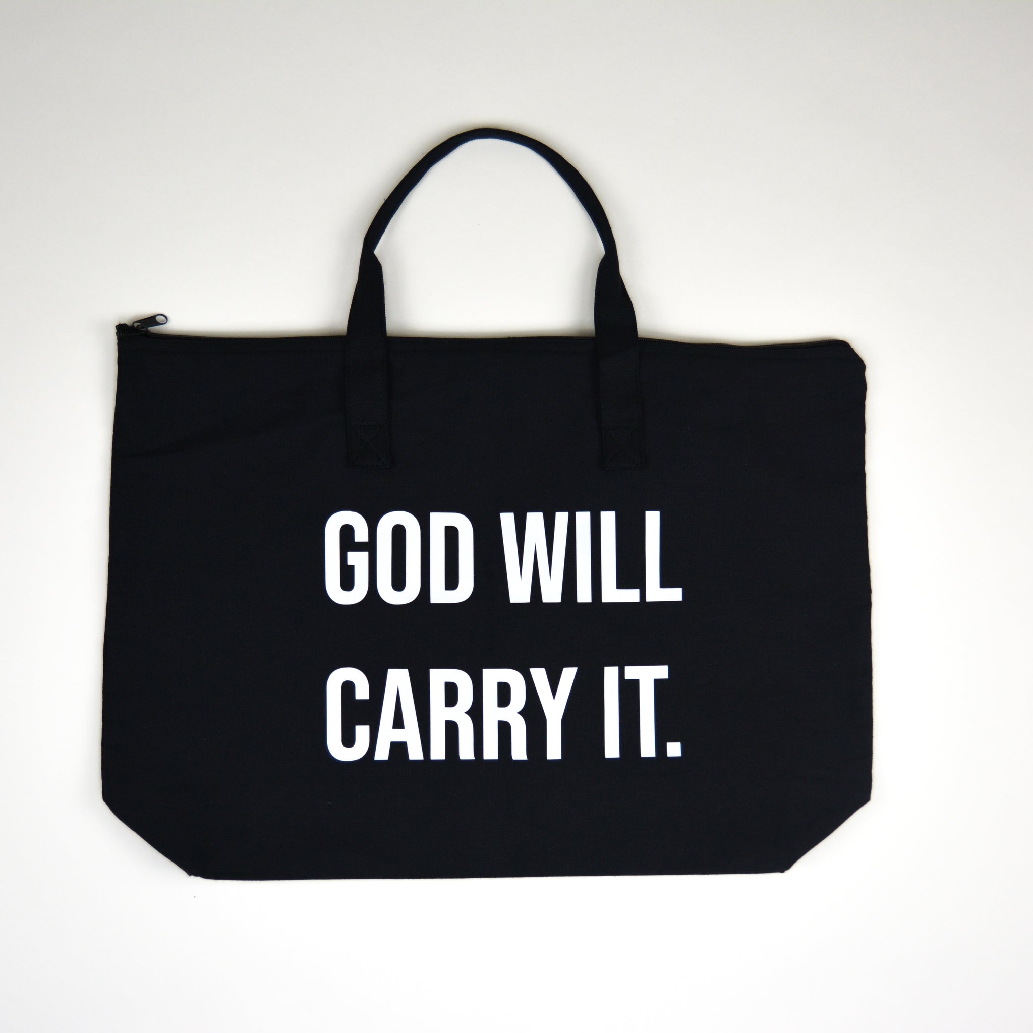 GOD WILL CARRY IT -  Tote Bag