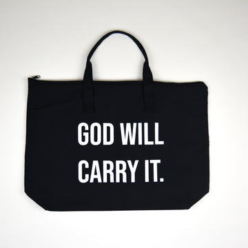 GOD WILL CARRY IT -  Tote Bag